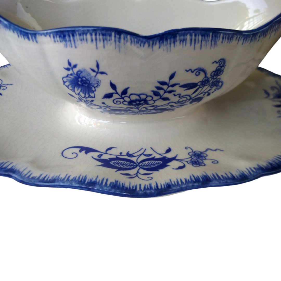 アンティーク ランカスター サルグミンヌ グレービー ボート 受け皿