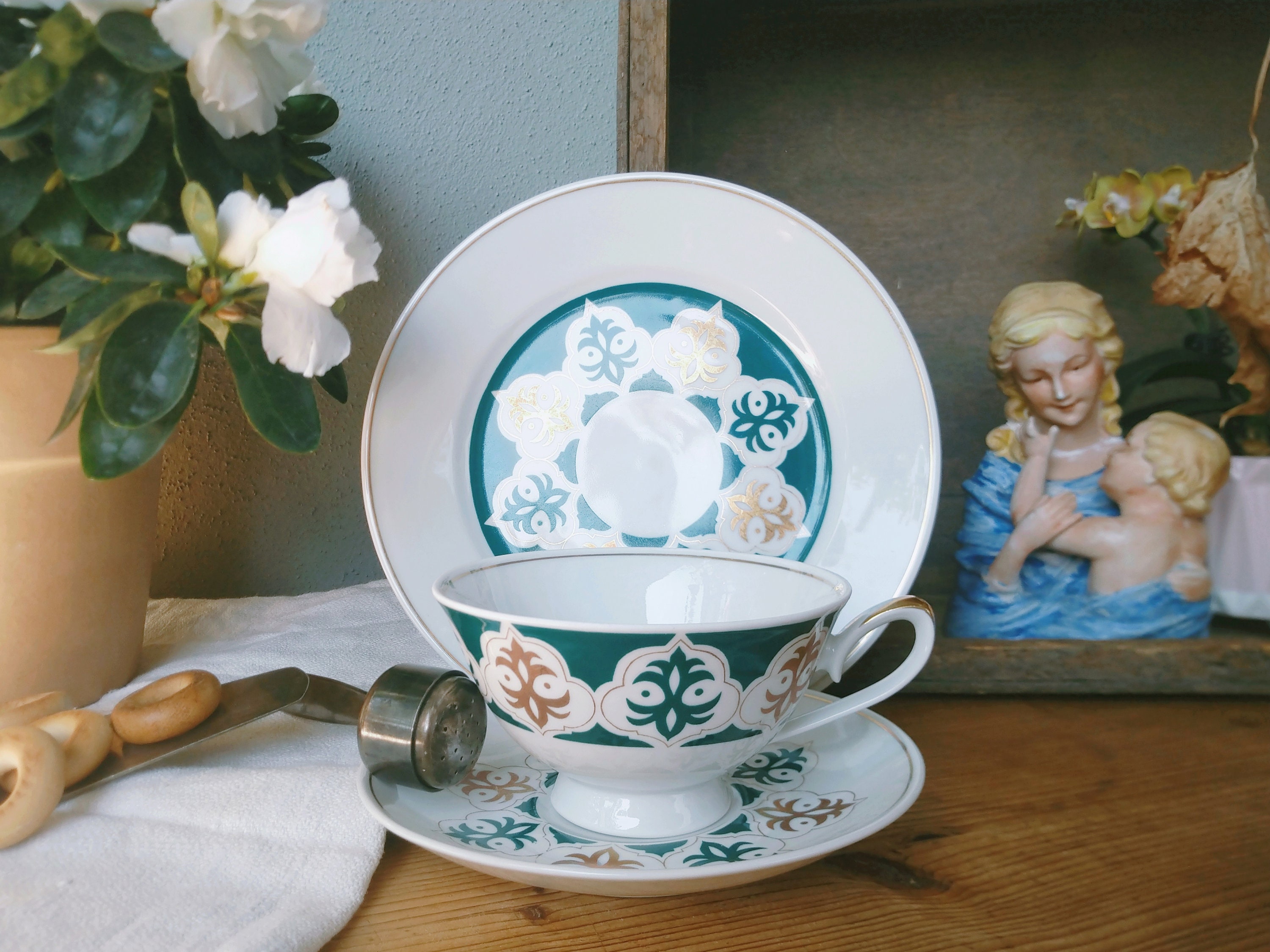 Slant Collections Ceramic Tea Cup And Saucer Set - She's Whiskey In A Tea Cup
