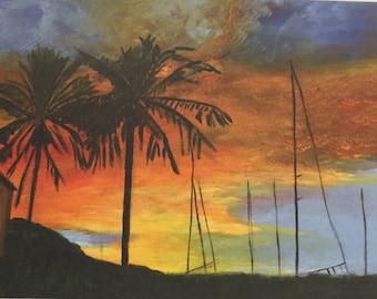 Key West Sunset (Key West, FL) Notecards