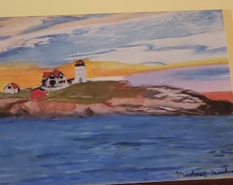Nubble Lighthouse (Cape Neddick York, Maine) Notecards