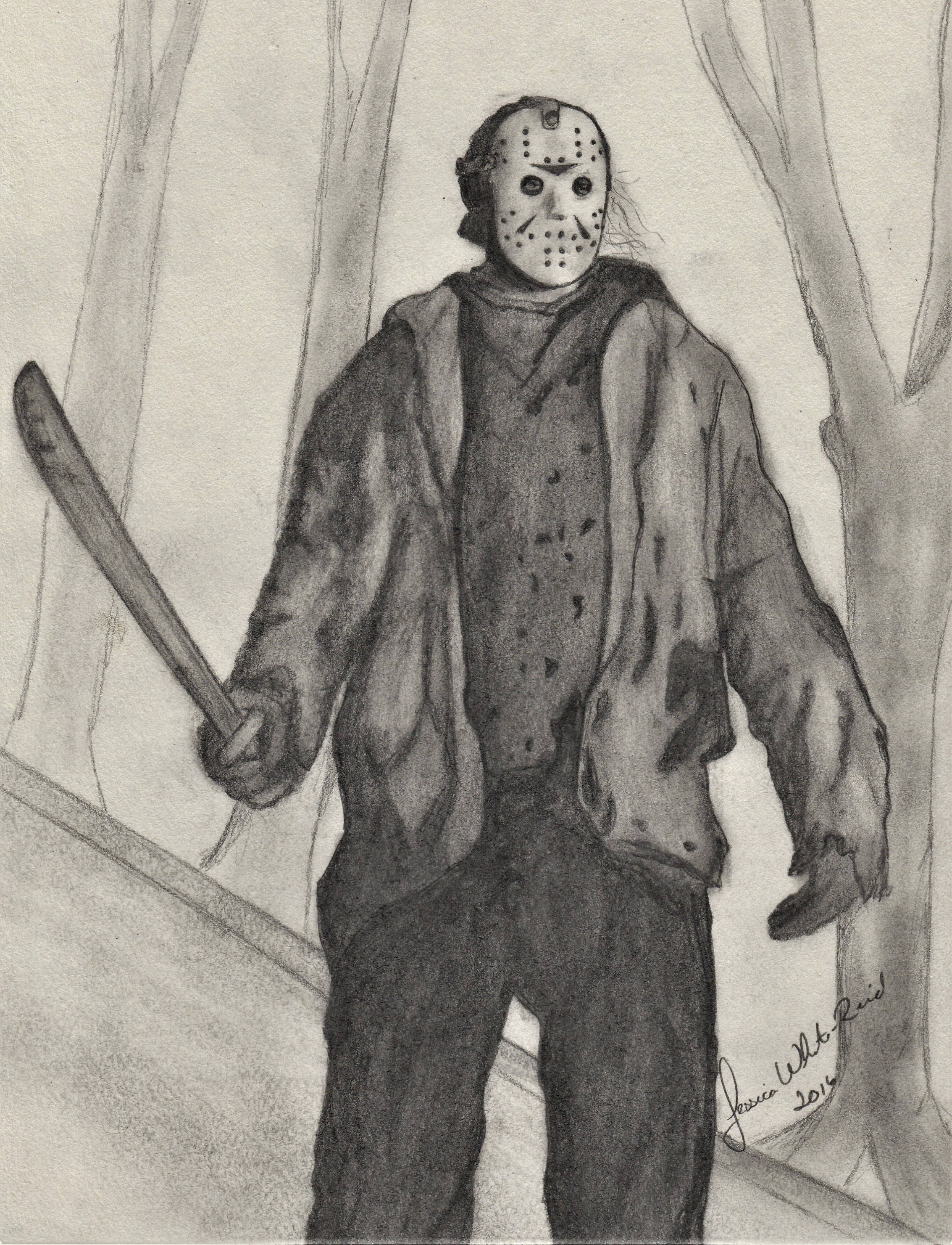 Michael Myers Vs Jason Drawings