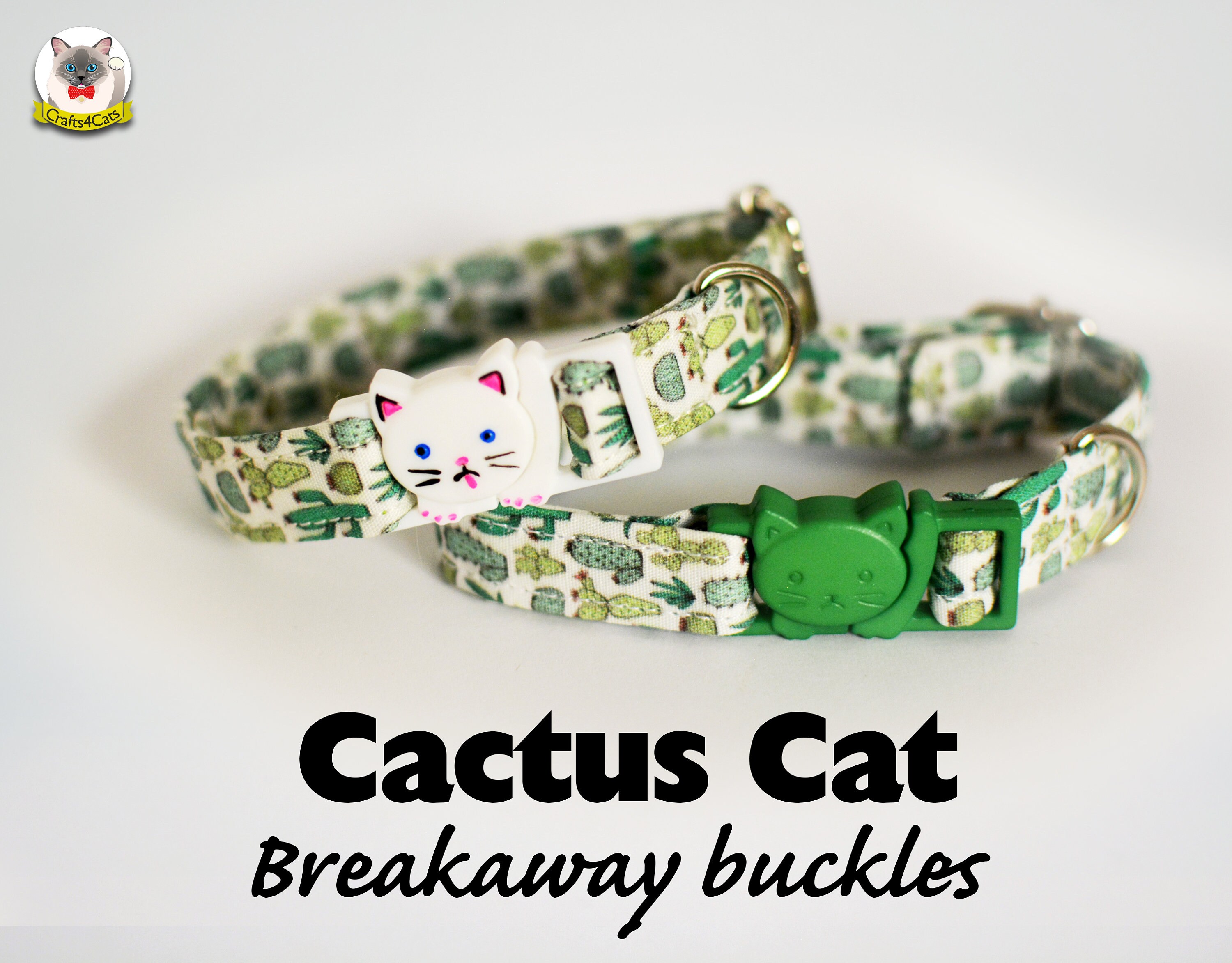 Summer Dog Collar Dog Collar Girly Dog Collar Cactus Dog Collar Cactus Party Custom Pet Collar