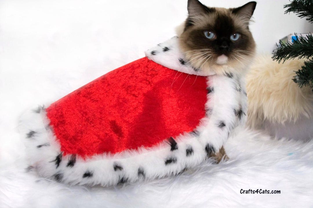 Royal Cat Costume King Cape for Cats and Dogs With Ermine