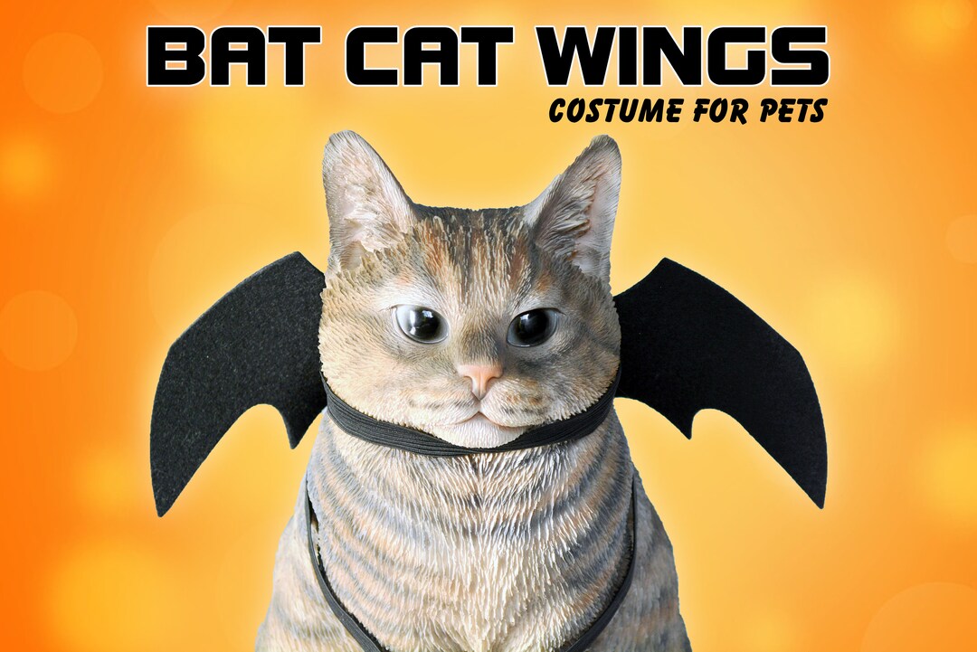 Cat Halloween Costume /bat Wings / Halloween Costume for Cat Etsy