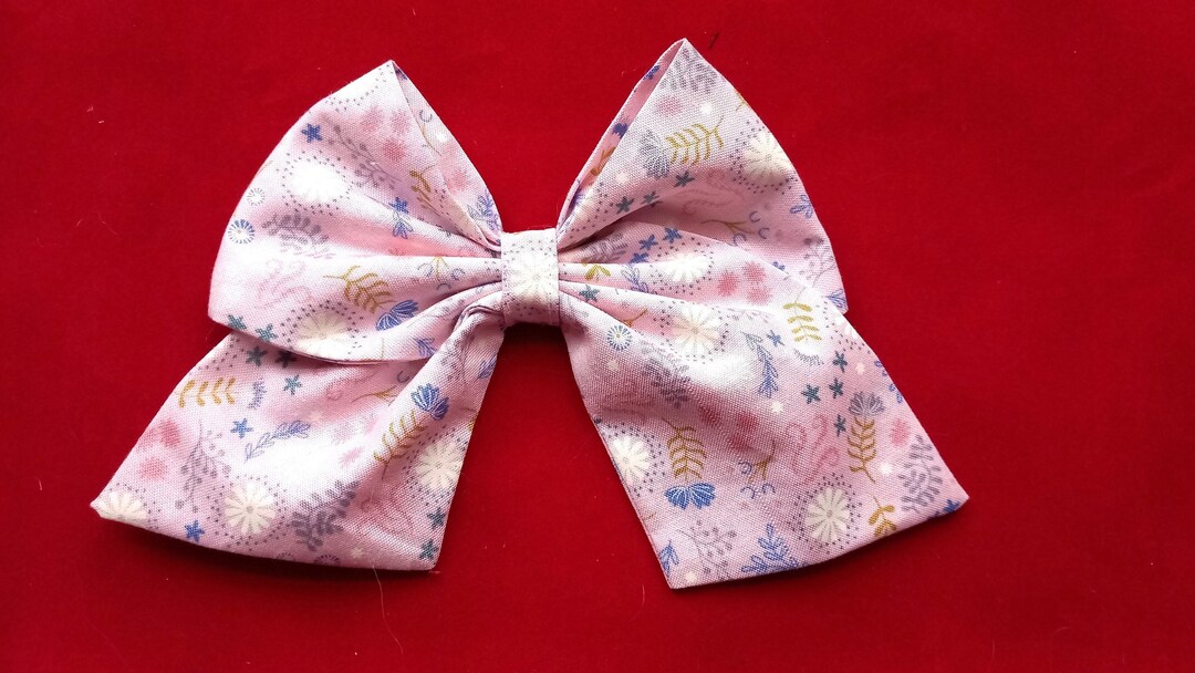 Large Pink Glow in the Dark Bow for Cats and Dogs Etsy