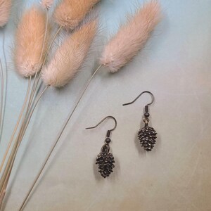 Pendientes de piña, Pendientes de piña vintage, Pendientes de piña de otoño, Pendientes de piña, Pendientes de naturaleza, Pino, Regalos para maestro
