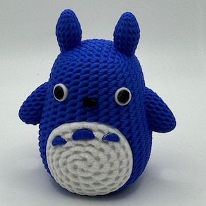 Knitted-Look Totoro Figurine | 3D Printed Studio Ghibli Fan Art | Cute Totoro Collectible Gift
