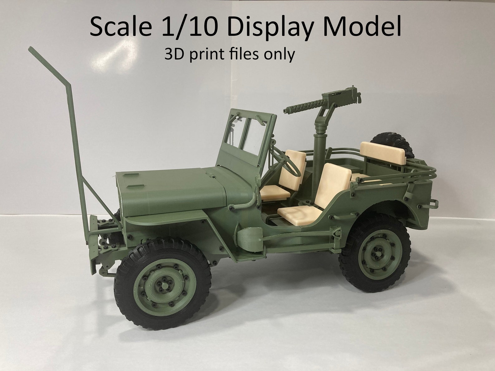 1/10 scale STL Files to print your own Willys MB Jeep Files Etsy