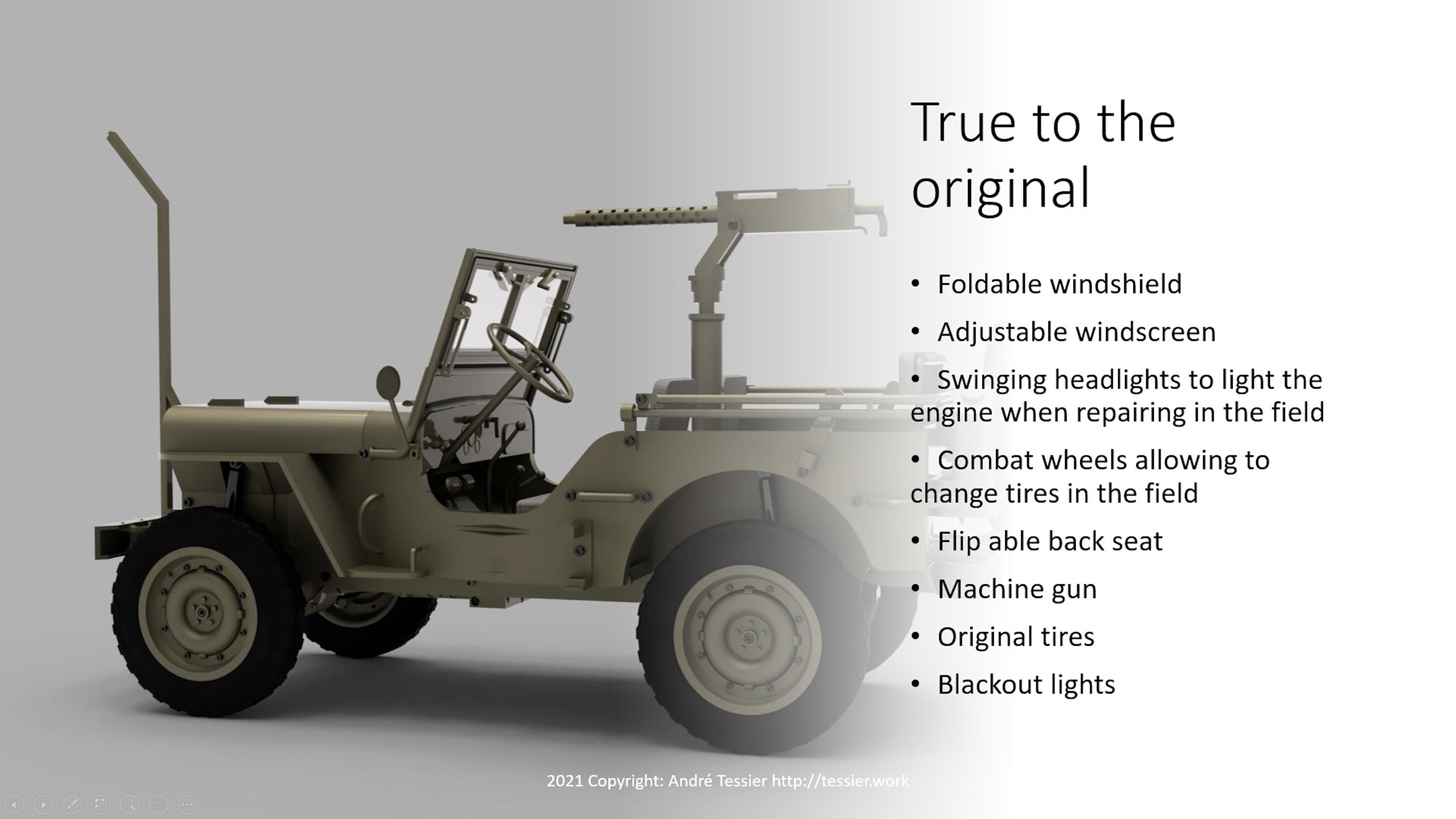 3D Printable Remote Controlled Willys MB Jeep Scale 1/6 STL Etsy