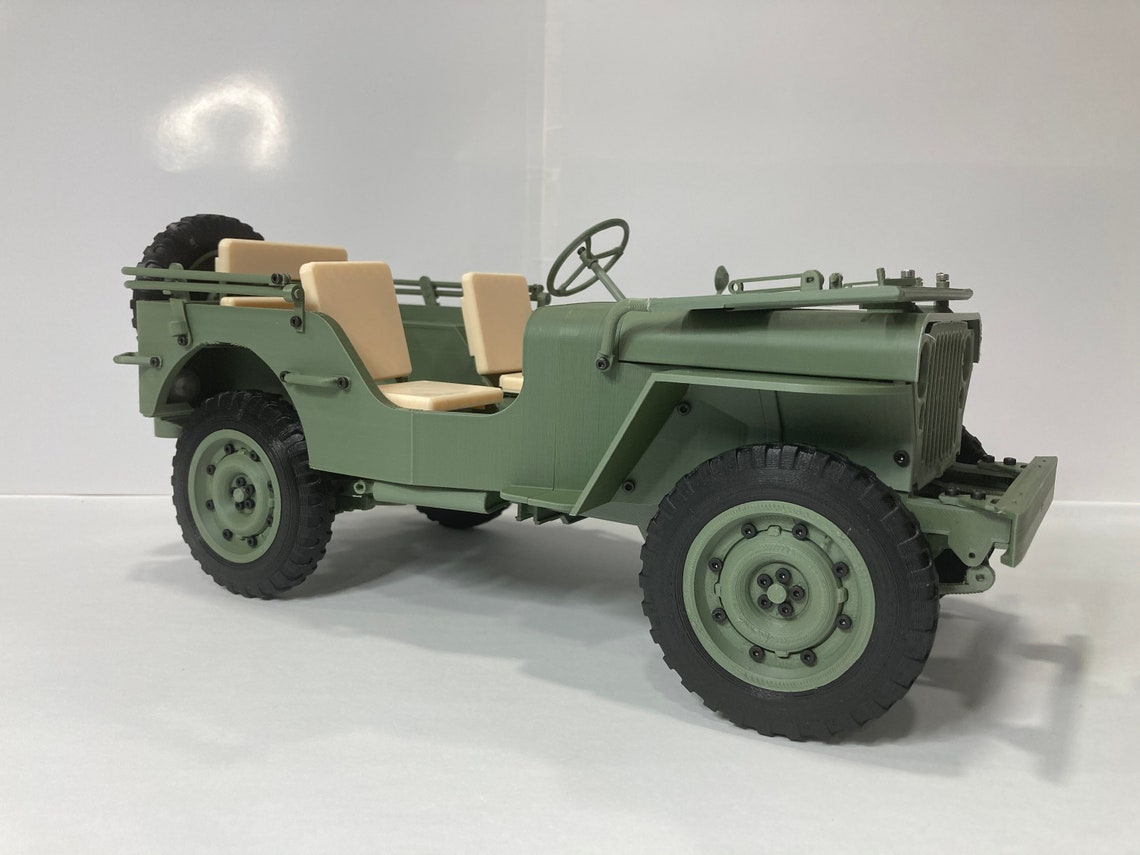 1/10 scale STL Files to print your own Willys MB Jeep Files Etsy