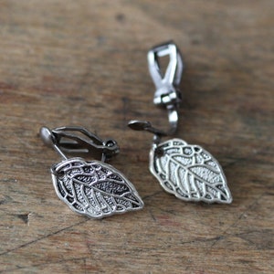 Ear clips antique silver immagine 2