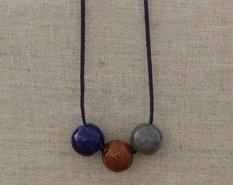 WOOD ORIENTAL Necklace with Pendant