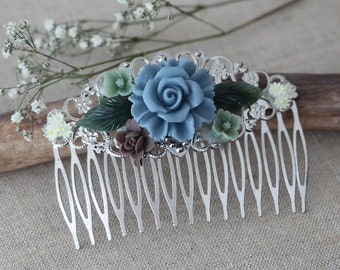 silver vintage hair comb /versailles/