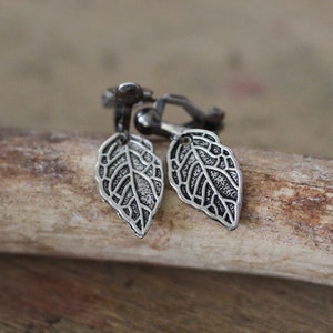 Ear clips antique silver immagine 1