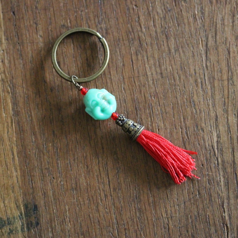 vintage key ring Taschenbaumler / BUDDHA / image 1