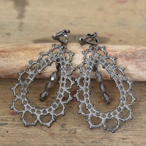 N E N E H Clip Earrings Gunmetal image 1