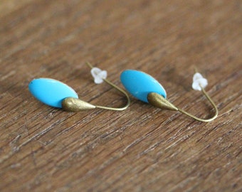 Earrings epoxy enamel