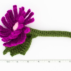 Crochet Asters Pattern, Crochet Flowers PDF Pattern, Home Decor image 10