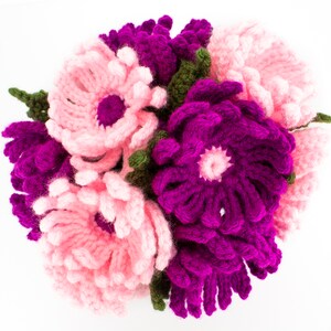 Crochet Asters Pattern, Crochet Flowers PDF Pattern, Home Decor image 7