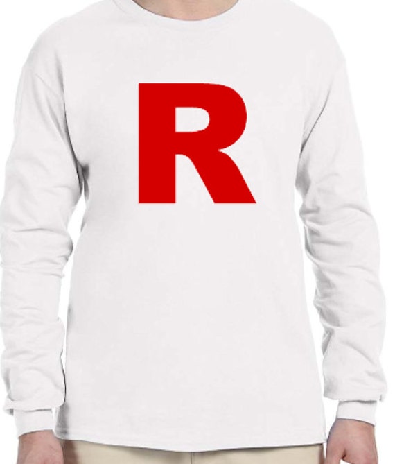 New TEAM ROCKET POKEMON Anime Cartoon Long Sleeve Black T-Shirt Size S-3XL