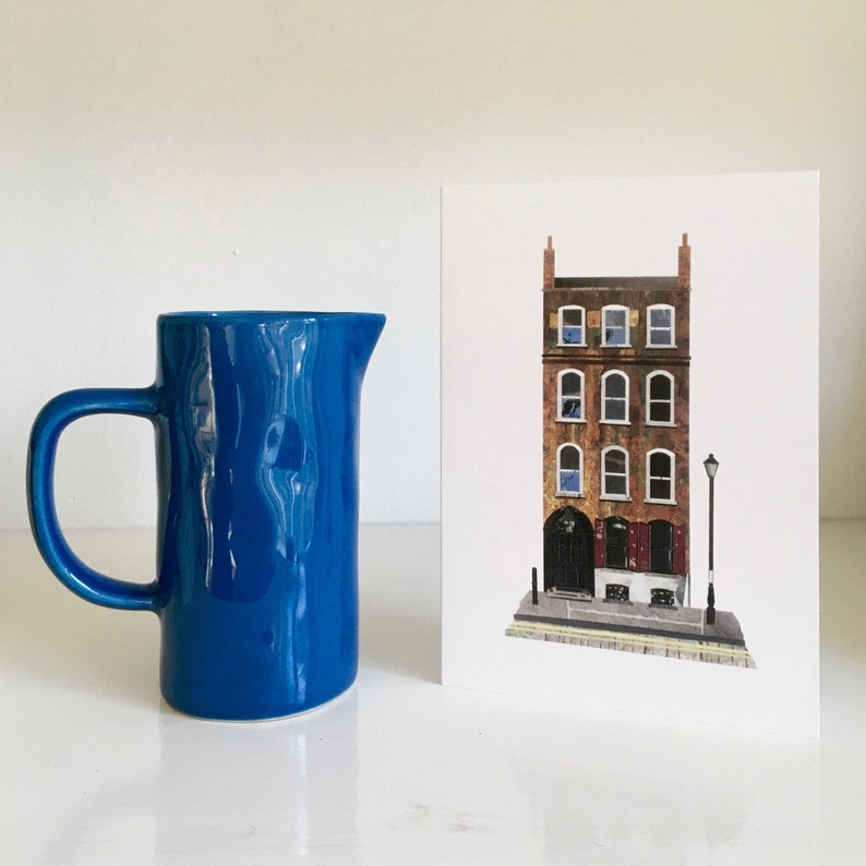 London Card/ Spitalfields London/ Old London Buildings/ London