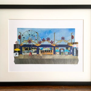 Framed example of coney island wall art