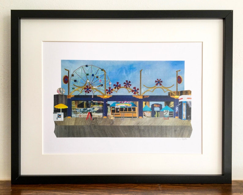 Coney Island Print/ New York Print/ Beach Print/ Brooklyn - Etsy