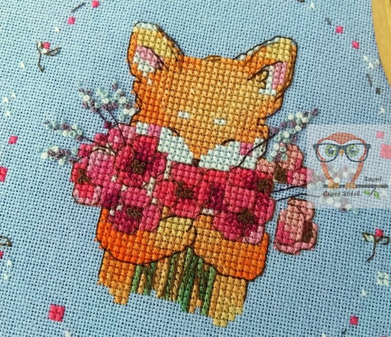 counted cross stitch baby