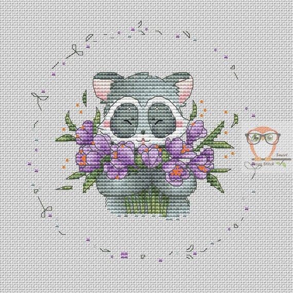 counted cross stitch baby