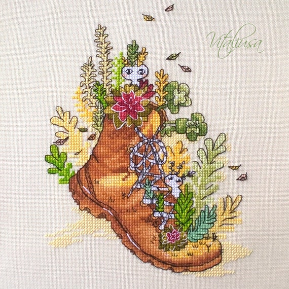 Lily Moods Chart Counted Cross Stitch Pattern Needlework Xstitch Craft Pink