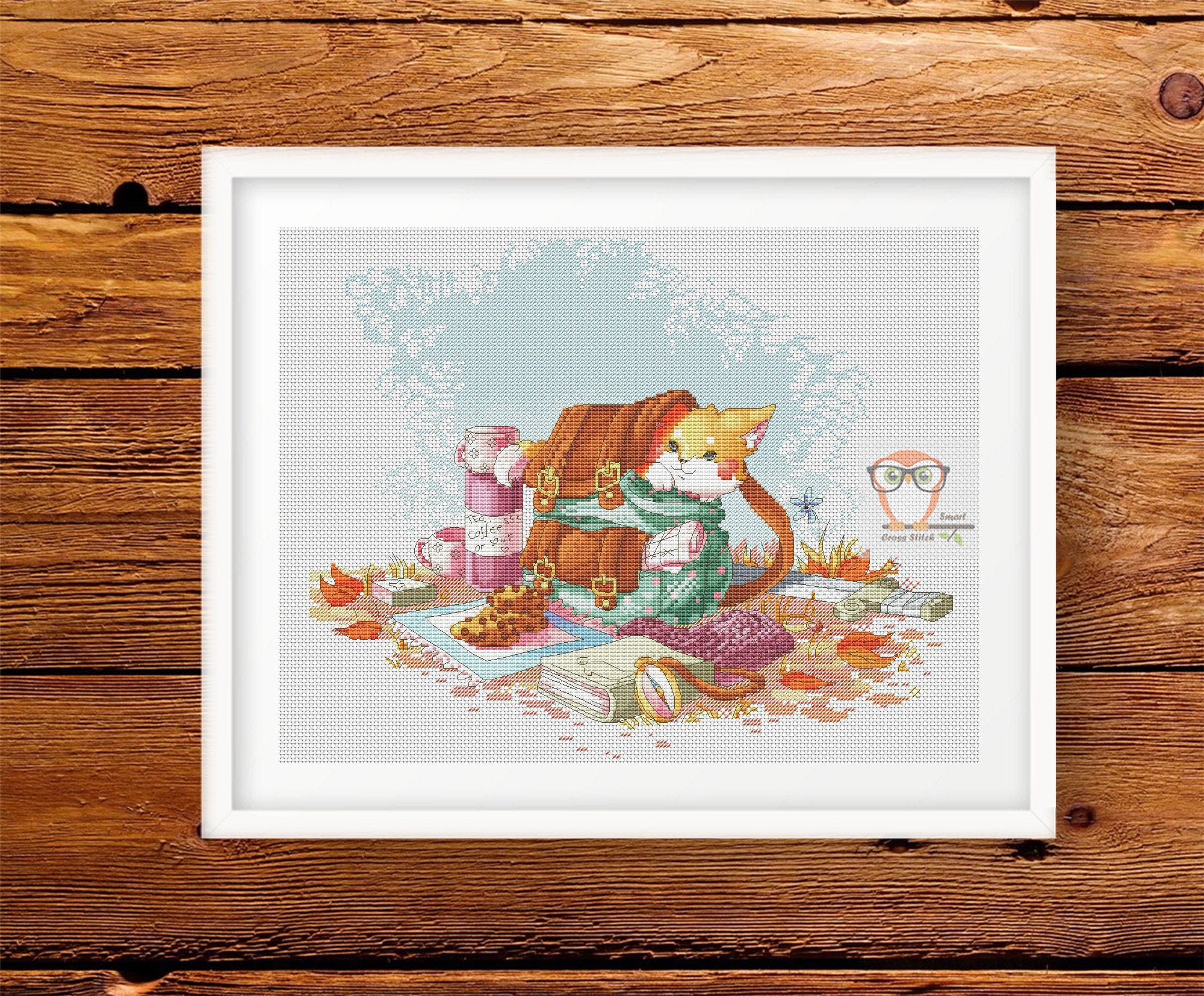 counted cross stitch baby