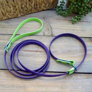 Slip Leash Biothane Dog Leash, 5/8 inch Width Animal leash, Lead, Waterproof, Kennel Lead, Loop Leash, Durable, Easy to Clean