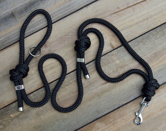 VENTURE Leash W/ TRAFFIC HANDLE: water resistant, 2 handle dog leash durable, hiking leash, rope dog leash/lead, dog training lead