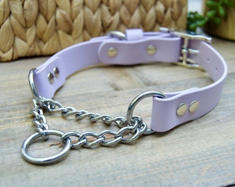 Adjustable Biothane Martingale Dog Collar, 1" Waterproof Training Collar