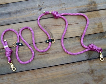 Handsfree VENTURE Leash with Traffic Handle: Nylon Rope Dog Leash