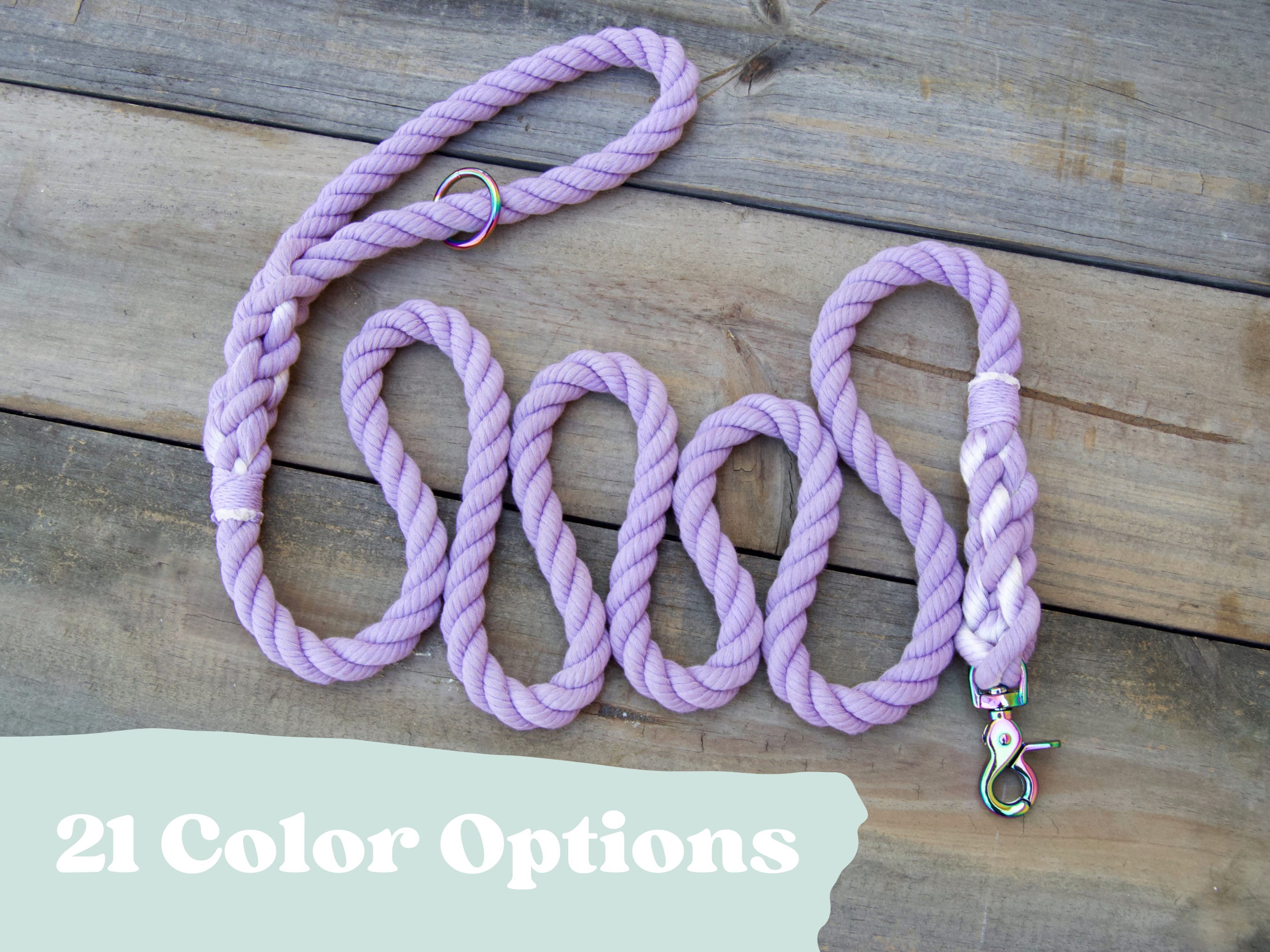 Custom Rope Dog Leash/Lead Cotton Dog, Personalized Dog Leash, Custom Rope Leash, Ombre Gift For Dog, Christmas