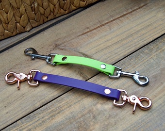 Clip de seguridad Biothane para collar con correa de arnés, collar de púas de 5/8 de pulgada de ancho, impermeable, duradero, fácil de limpiar.