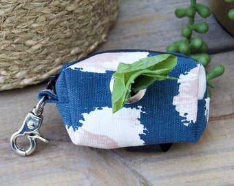 INDIGO: Boho Dog Bag Holder, Dog Poop Bag Holder, Dog Waste Bag Holder, Poop Bag Dispenser