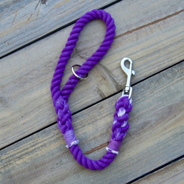 Traffic Dog Leash/Lead: All Natural Cotton Rope Traffic Leash