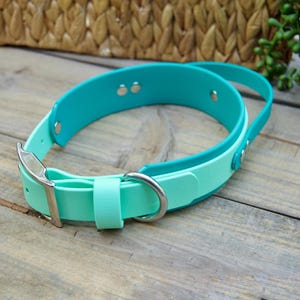 Sport Handle Double Layer Biothane Dog Collar, Dock Diving, Grab Handle, Waterproof, Adjustable, Durable, Easy to Clean
