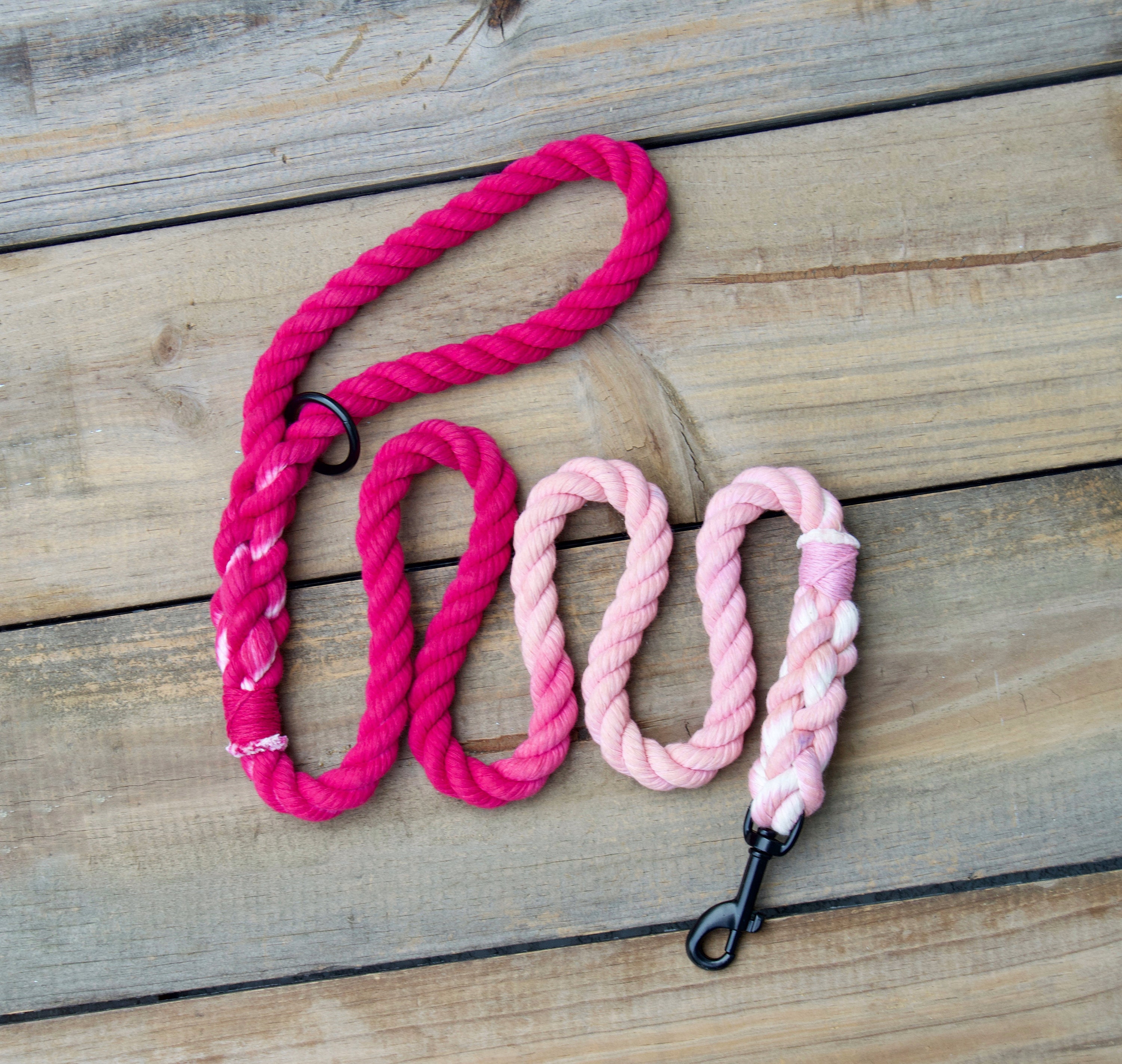 TWO COLOR Rope Dog Leash/lead All Natural Cotton Rope Dog Etsy