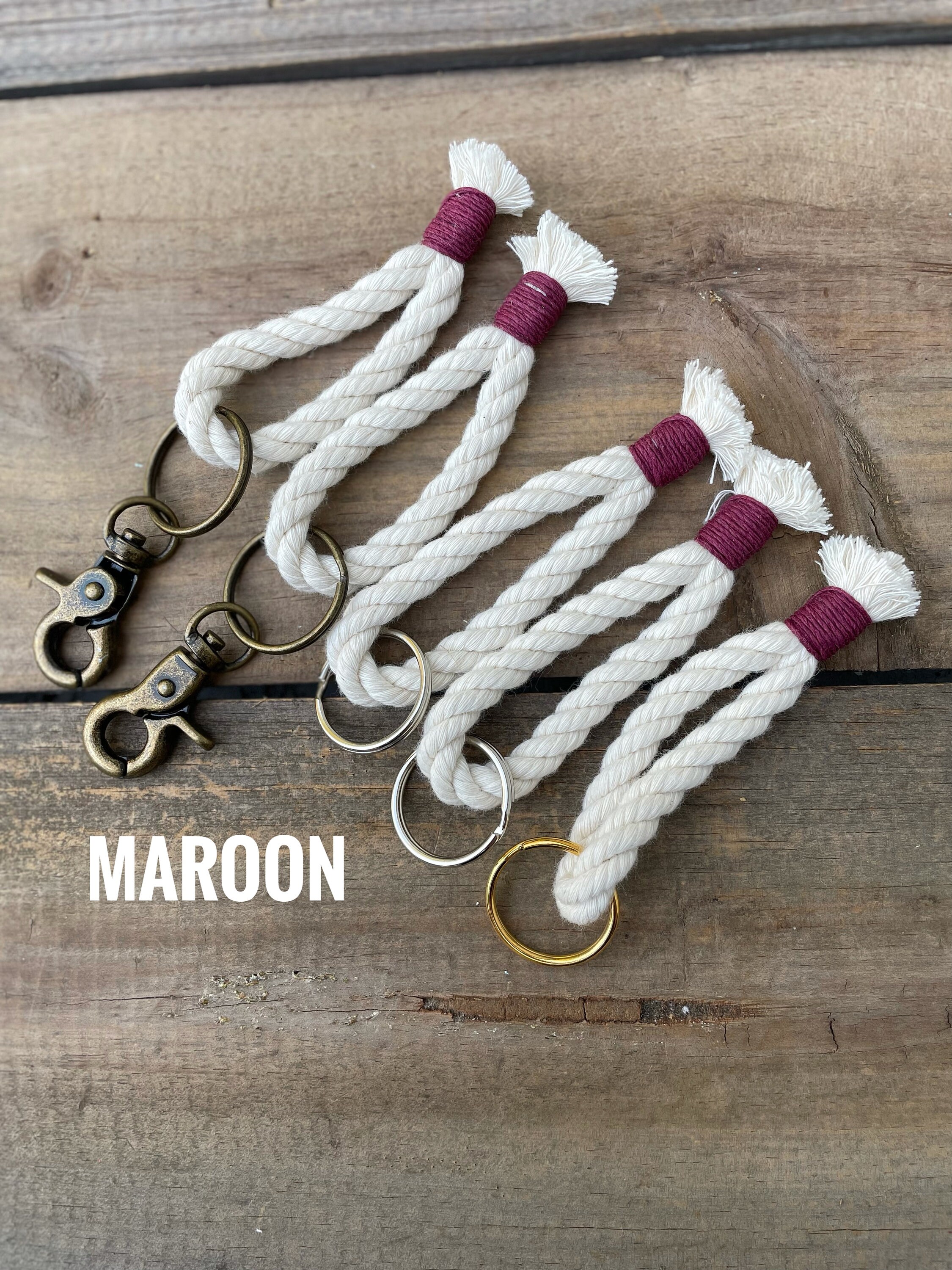 Rope Key Chains Nautical Keychian birthday gift Etsy