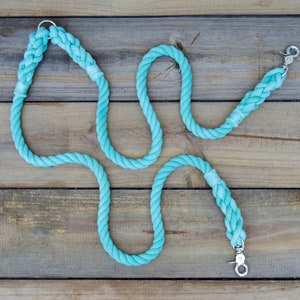 Single Color Rope Dog Leash Coupler ONLY, Double Dog Leash Multi-Dog Leash, Tandem Dog Lead, Double Dog Walker Leash