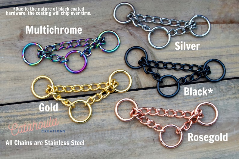Martingale Adjustable Biothane Dog Collar, 1" Inch Width: Waterproof, Durable, Easy to Clean, Training Collar Check Chain Dog Collar immagine 6