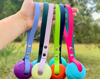 Biothane Ball Tug Toy for Dogs, Fetch Toy, Reward Toy