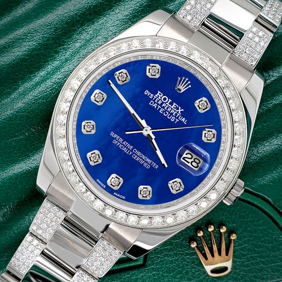 Rolex Datejust II 41mm 5ct Diamond 