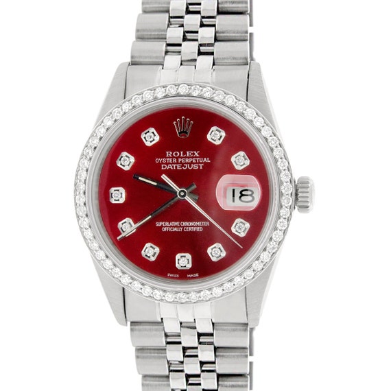 red face rolex datejust