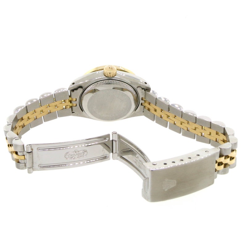 Rolex Datejust Ladies 2-Tone Gold/Steel 26mm Watch w/Aqua Pink | Etsy