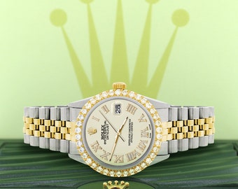Rolex Datejust 36mm 2-tone WATCH With 3 