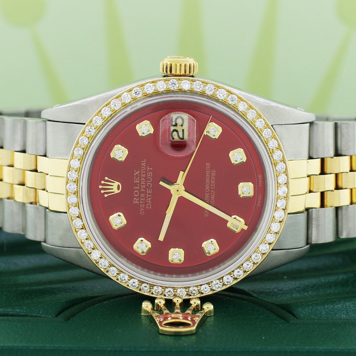 rolex datejust red